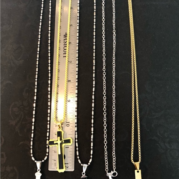 Gold Cross Necklace Pendant Hip Hop Necklace Fine Jewelry Men Women - Picture 7 of 7